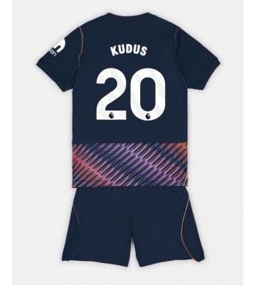 Tottenham Hotspur Mohammed Kudus #20 Udebanetrøje Børn 2026-27 Kortærmet (+ Korte bukser)